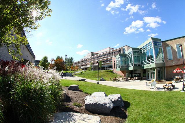 View of Alfred State from the spine of campus