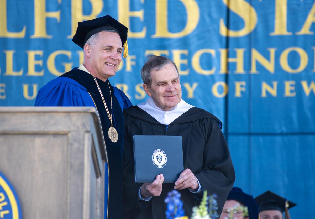 Charles Craig presented his honorary degree