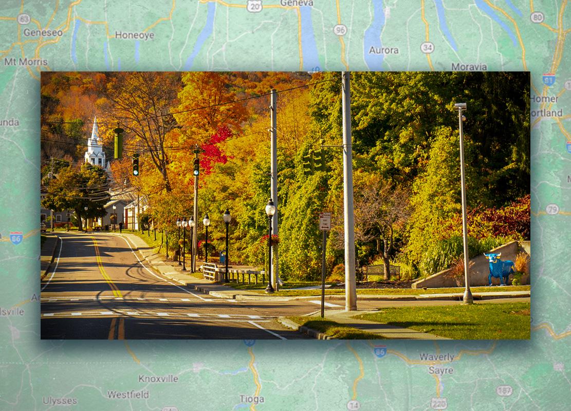 Downtown in Alfred, NY