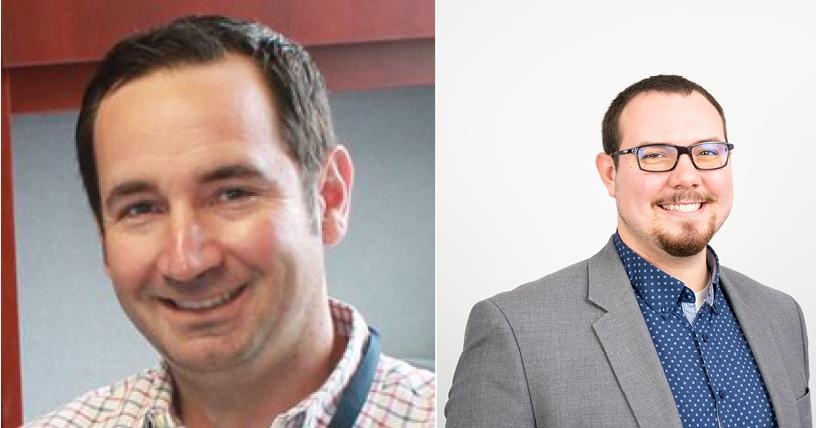 Kristopher Green (left) and John Sadowski (right) have recently been named board members of the Educational Foundation of Alfred, Inc.