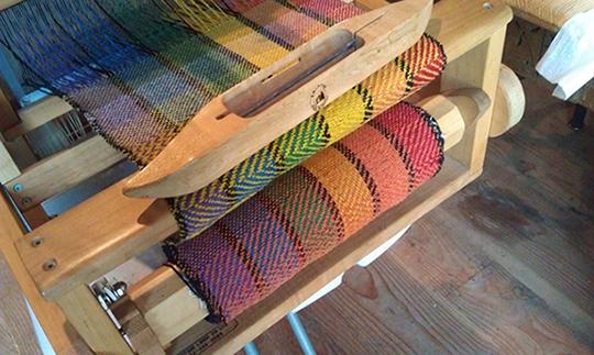 Fiber Arts Hinkle Library display