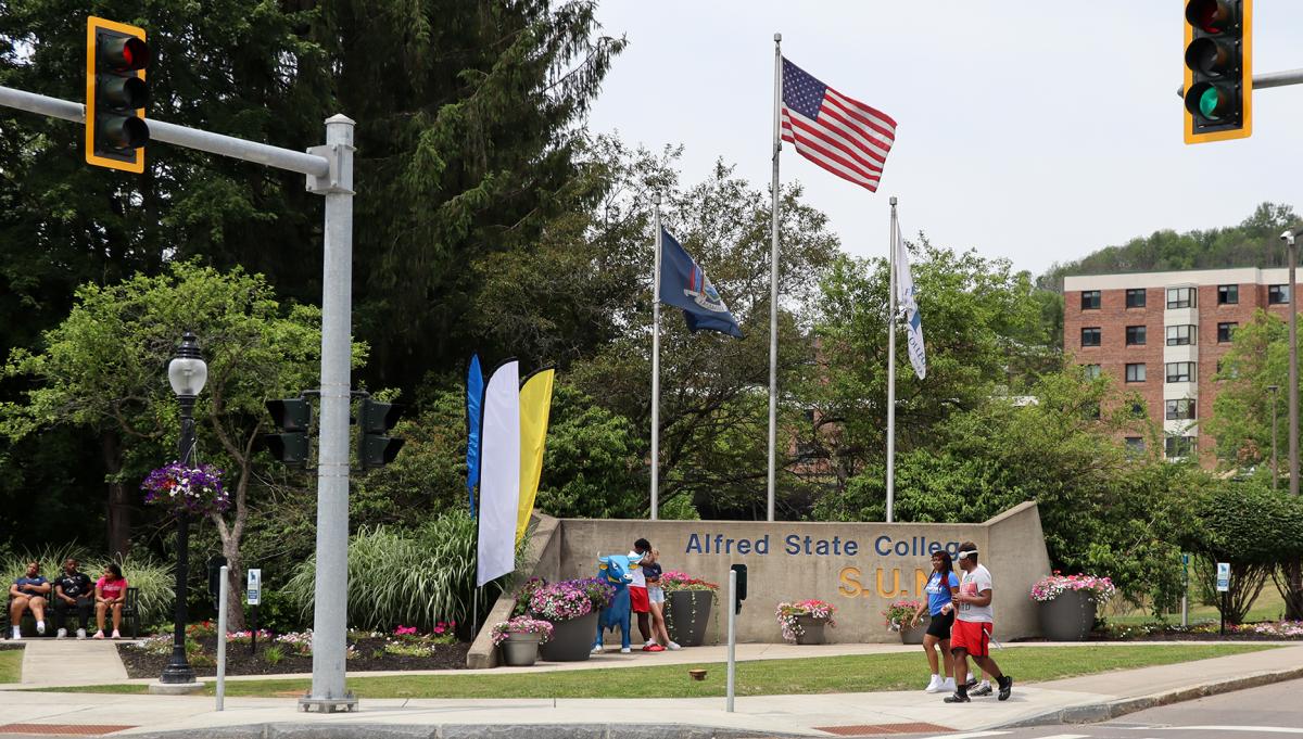 front gate of Alfred State