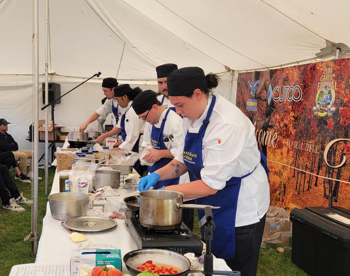 Students compete in a "Chopped Competition".