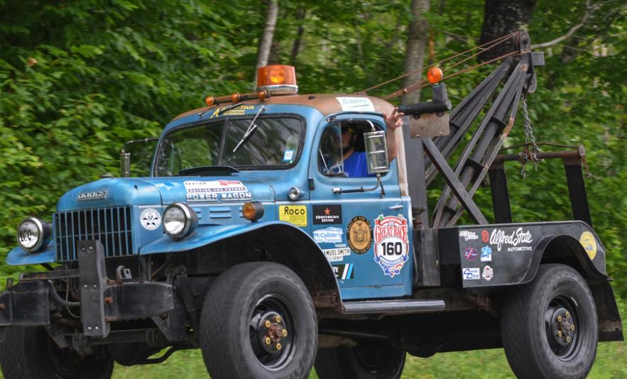 Tow truck competes in the Great Race