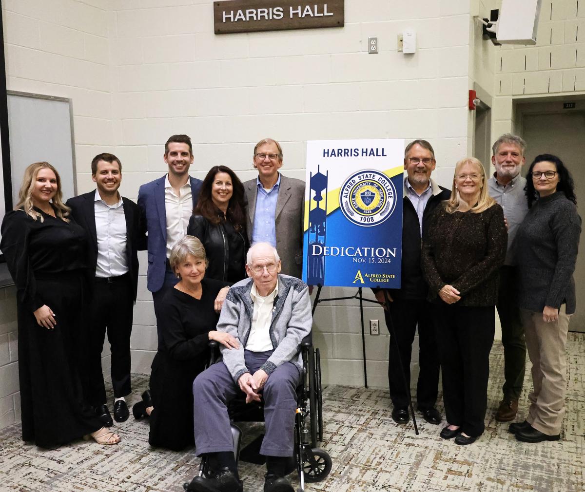 Harris Family in Harris Hall