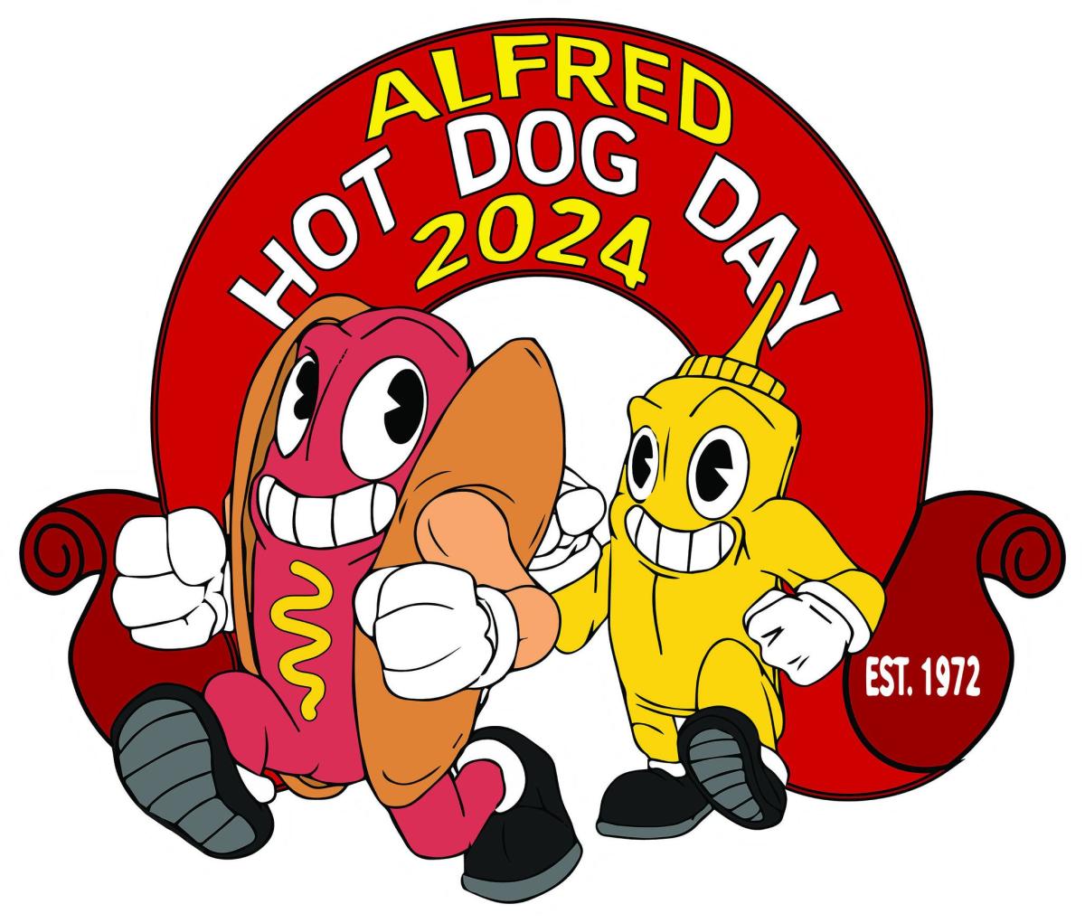 Tshirt design for Hot Dog Day 2024
