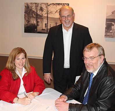 Lease-signing photo