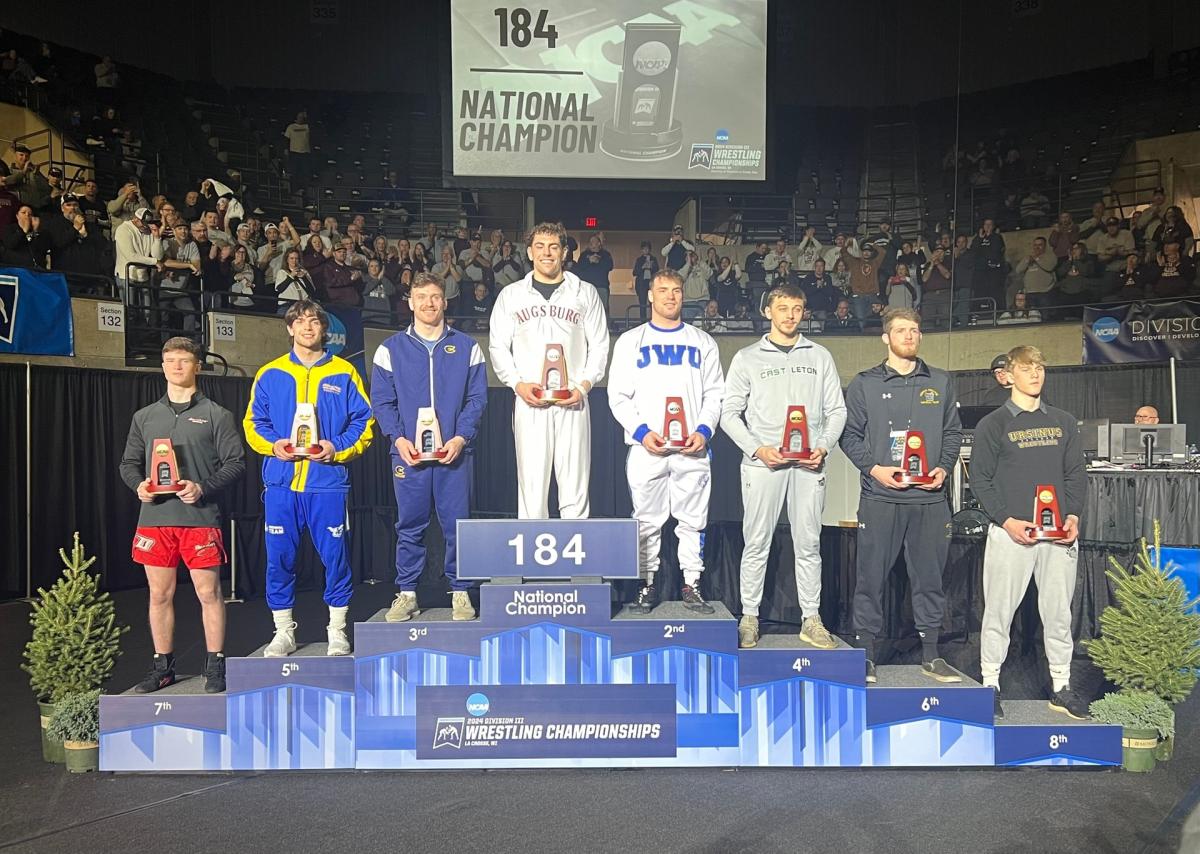 Sean Malenfant on the podium