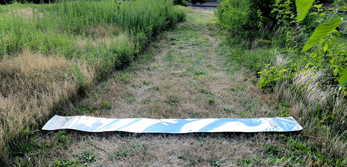 Artwork created by Architecture professor Kevin Hofmann while doing a fellowship on Governors Island.