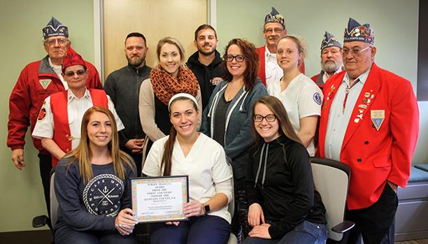 Nursing students awarded scholarships from Vet's org 2018
