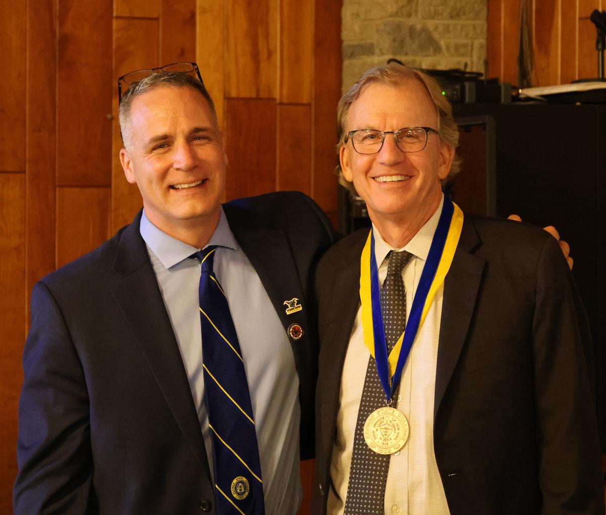 Dr. Mauro with Timothy Harris