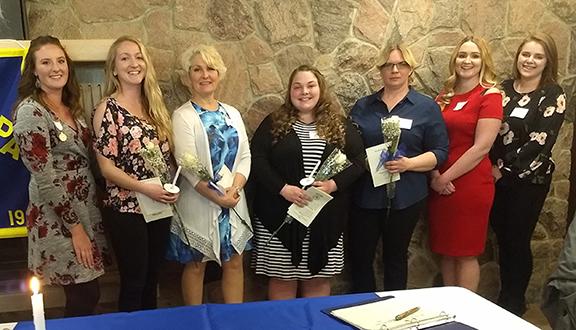 Phi Theta Kappa Spring 2019 Inductees and Officers