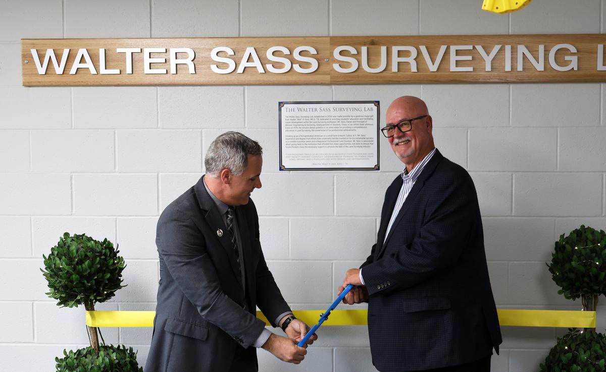 ribbon cutting for the Walter Sass Lab