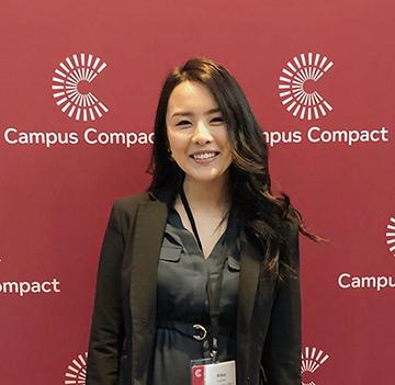 Riko Hayano at Campus Compact Conference