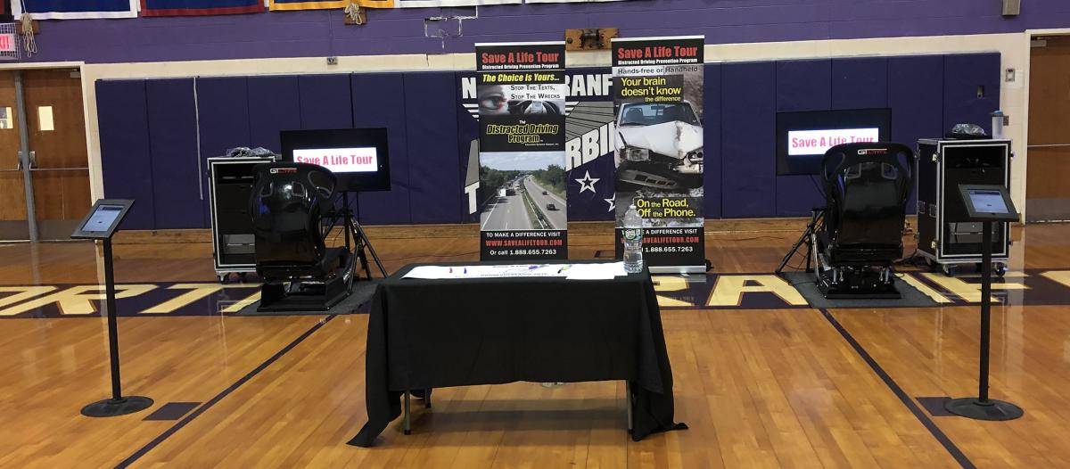 Save a Life Tour set-up