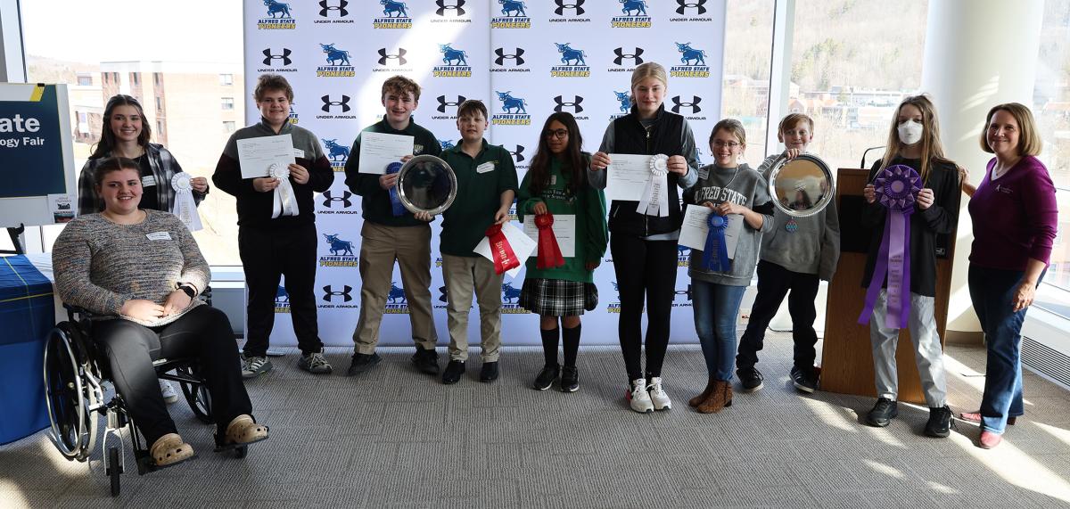 Winners at the annual science and technology fair