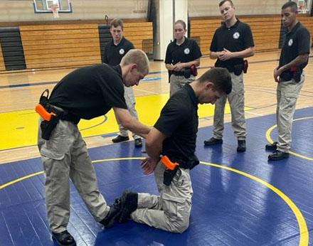 Cadets learn skills during the Alfred State Police Academy