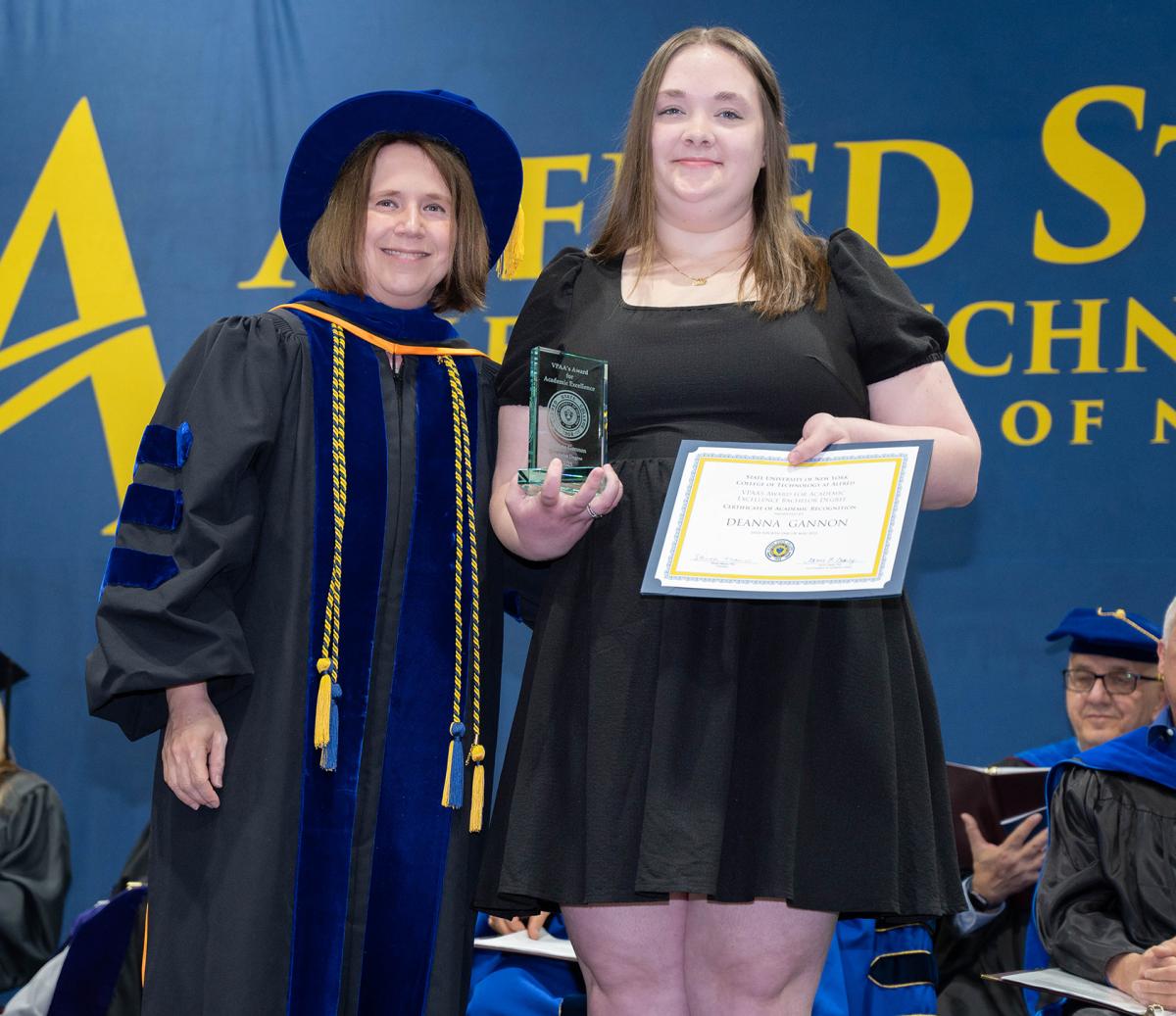 Deanna Gannon with VPAA Carrie Cokely