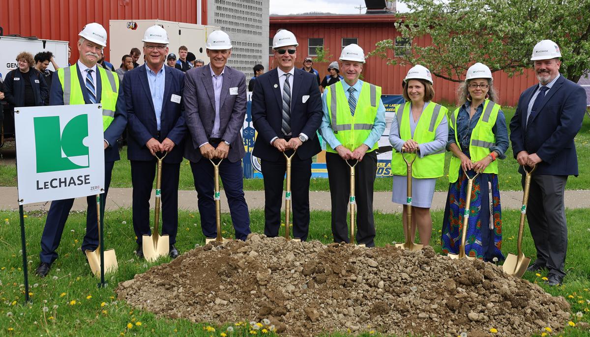 groundbreaking ceremony for the truck and diesel expansion