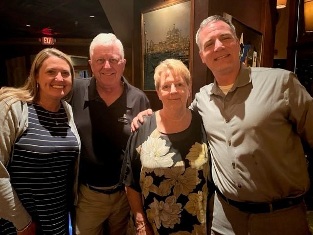 Danielle White along with Dennis Weimer, ’65, Kathleen Weimer, and Alfred State President Dr. Steven Mauro on a recent trip to Florida