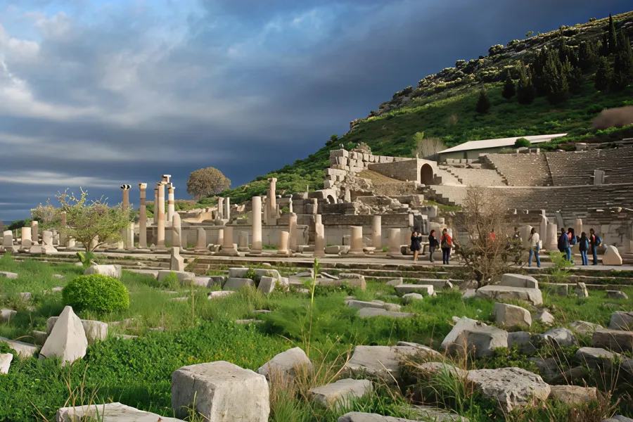 architectural ruins in Greece