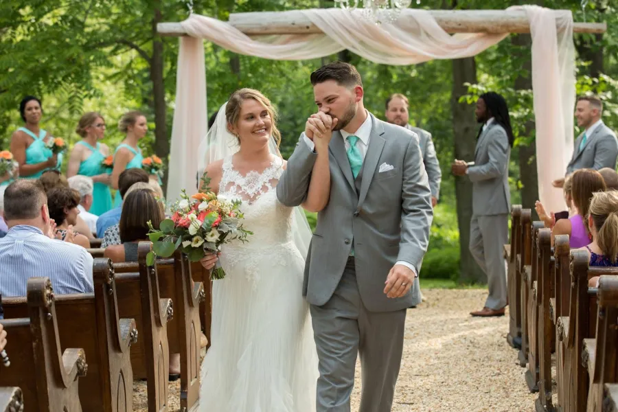 Matt and Nicole DiRado at their wedding.