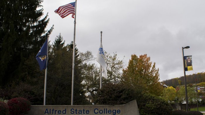 Front entrance of Alfred State College