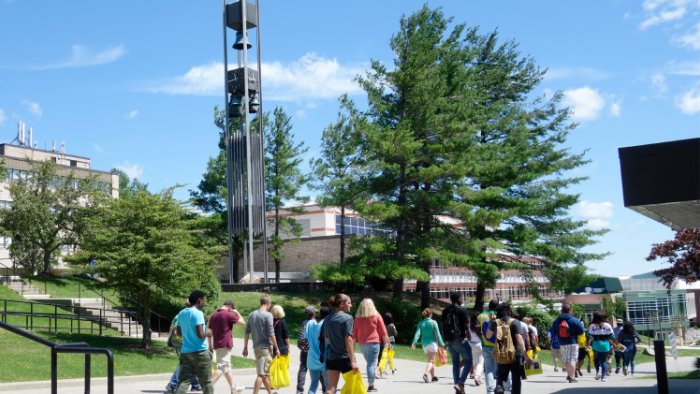bell tower on campus
