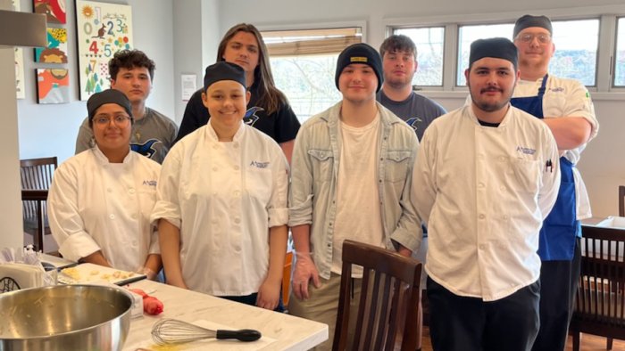 Alfred State electrical and culinary arts students prepared and served dinner at the Ronald McDonald House
