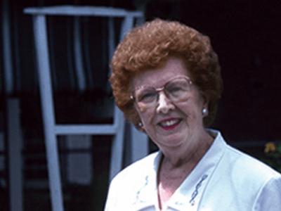 Barbara Becker outside