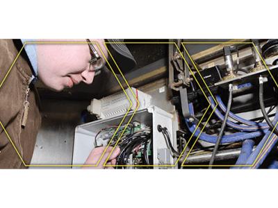 Delan Ealy at robotic milker