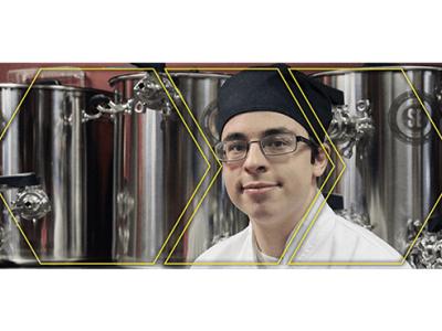 Jacob Clark in chef hat and coat