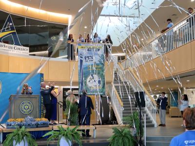 streamers fall as Alfred State celebrates comprehensive campaign