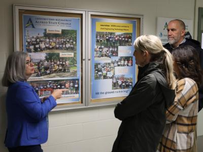 Jason Van Zeilen, '92, tours the academic buildings.
