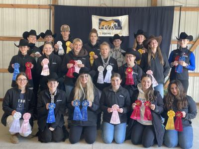 Award winners from the first meet of the year.