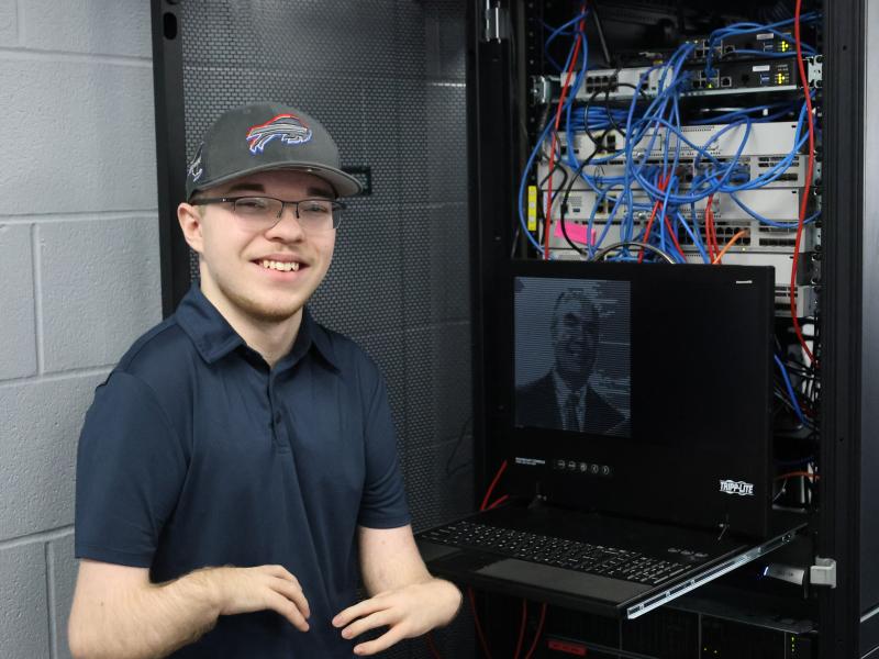 Alfred State has helped Maddox connect with his future and upgrade my abilities.