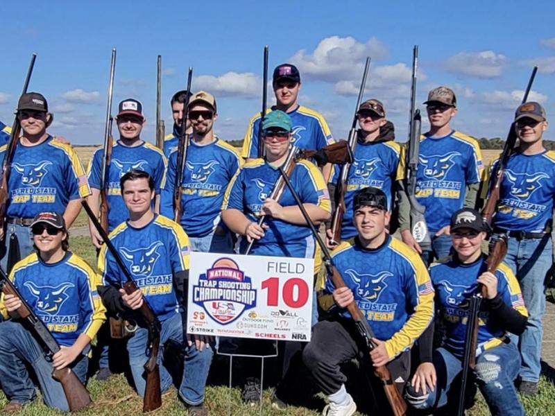 The Alfred State trap team at the National Trap Shooting Championships.