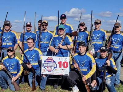 The Alfred State trap team at the National Trap Shooting Championships.