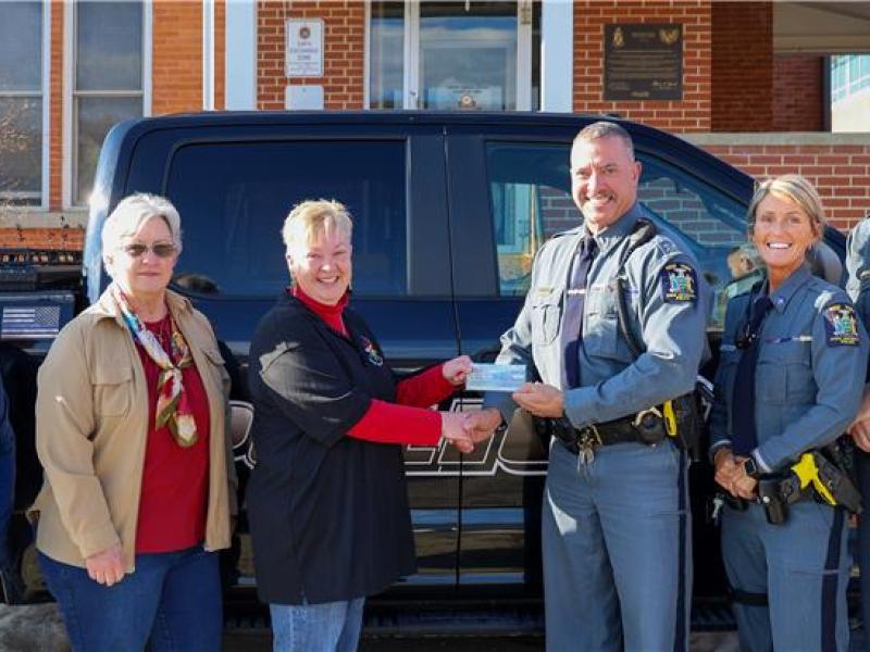 University Police makes a donation