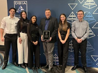 Design-Build team with their third place award