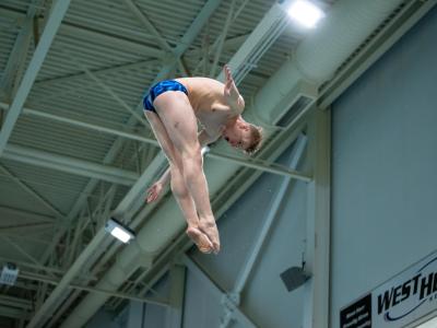 Conor Compton dives in a recent competition.