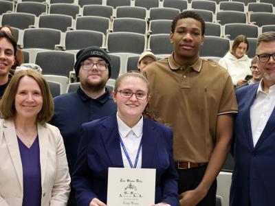 Newest members of Tau Sigma Delta 