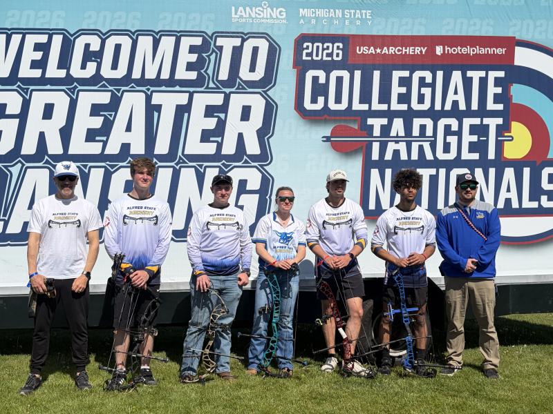 Alfred State archery team at Nationals