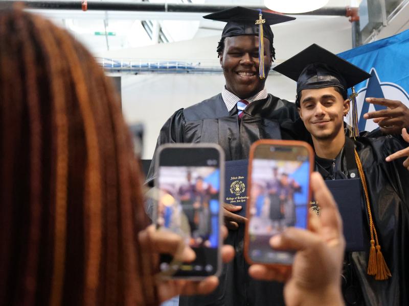 students celebrate commencement