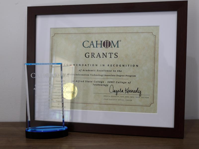 Awards received from CAHIIM