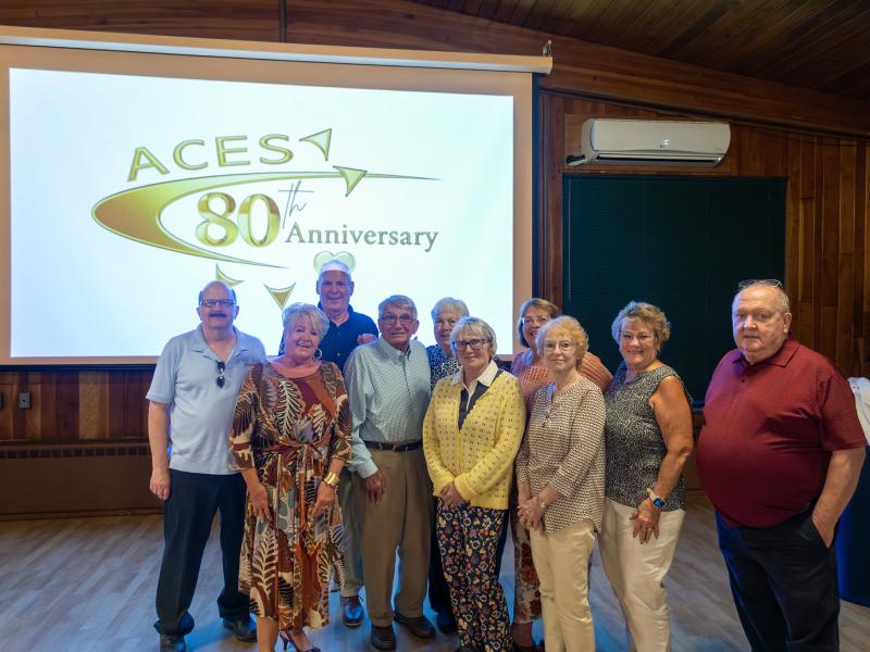 ACES Retirees at an Anniversary Dinner