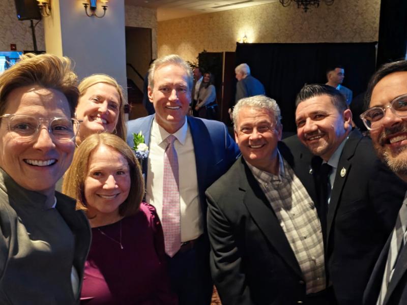 Bill Goodrich with Alfred State team