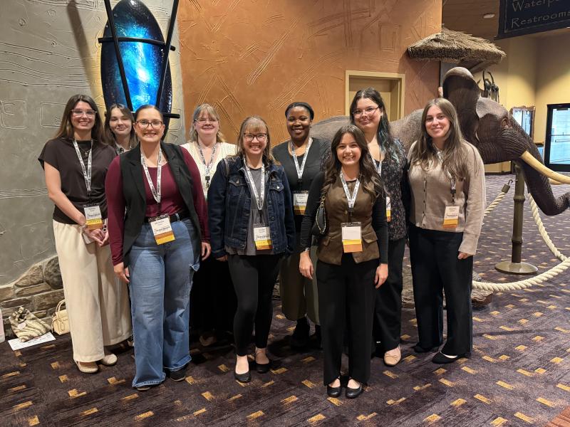 students at a forensics conference