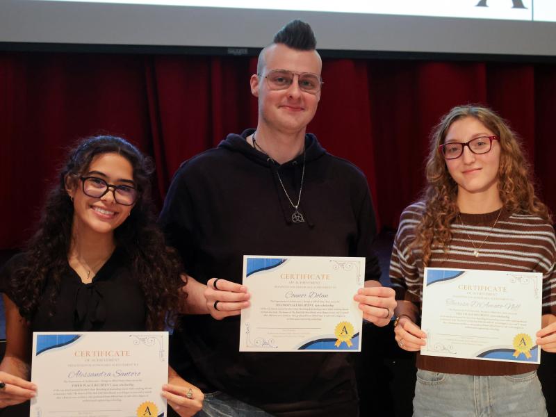 scholarship award winners honored