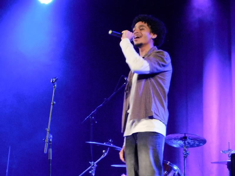 Student performs during Alfred's Got Talent